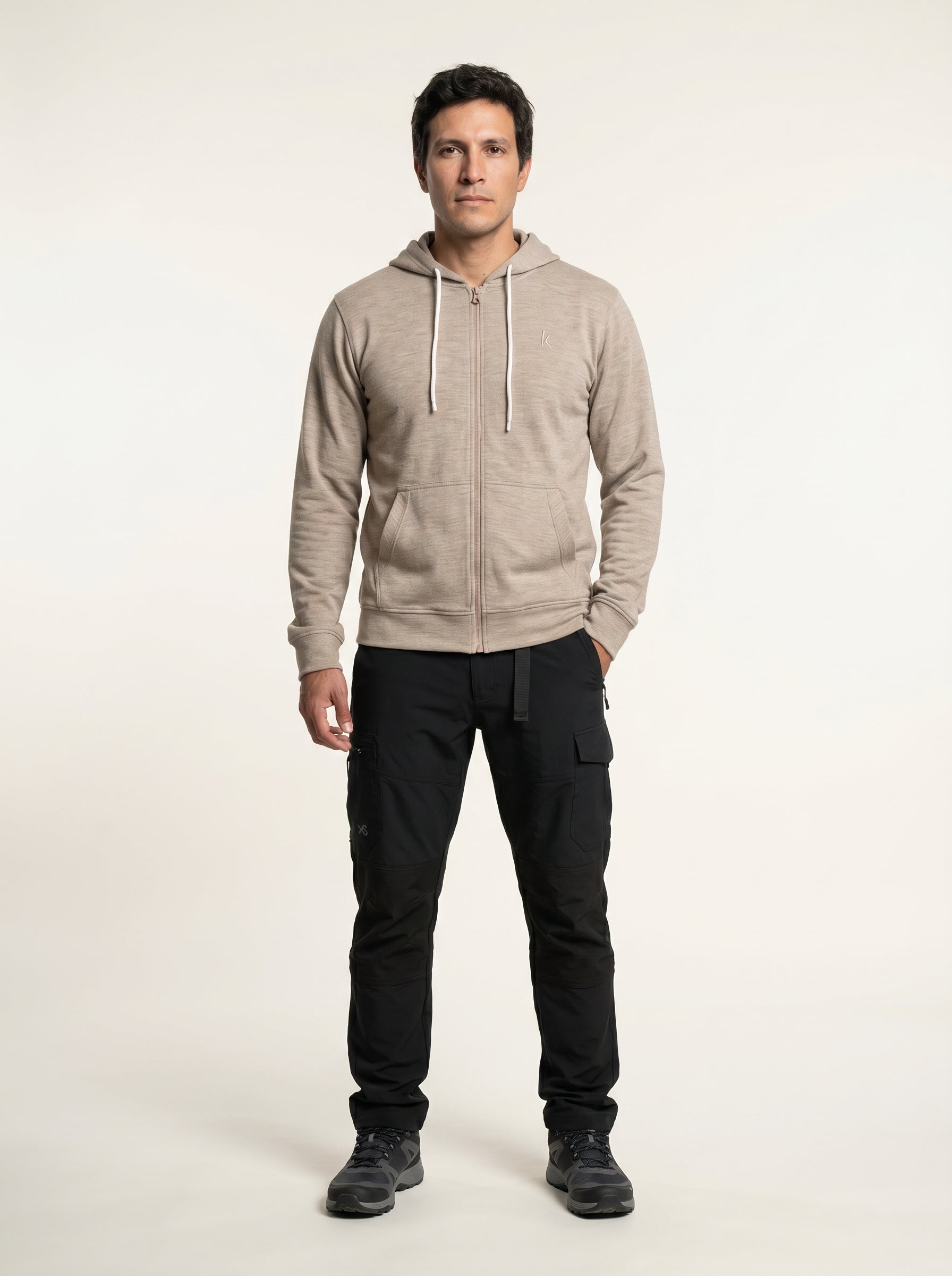 Polera Con Cierre AlpaHold™ Puriq Beige Unisex