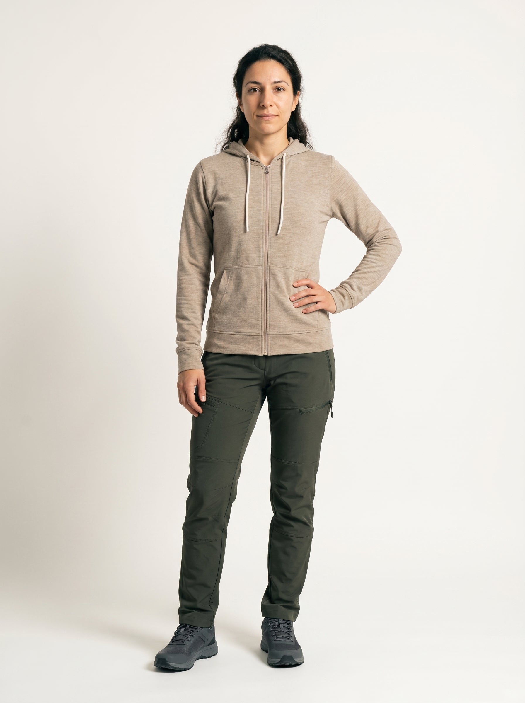 Polera Con Cierre AlpaHold™ Puriq Beige Unisex