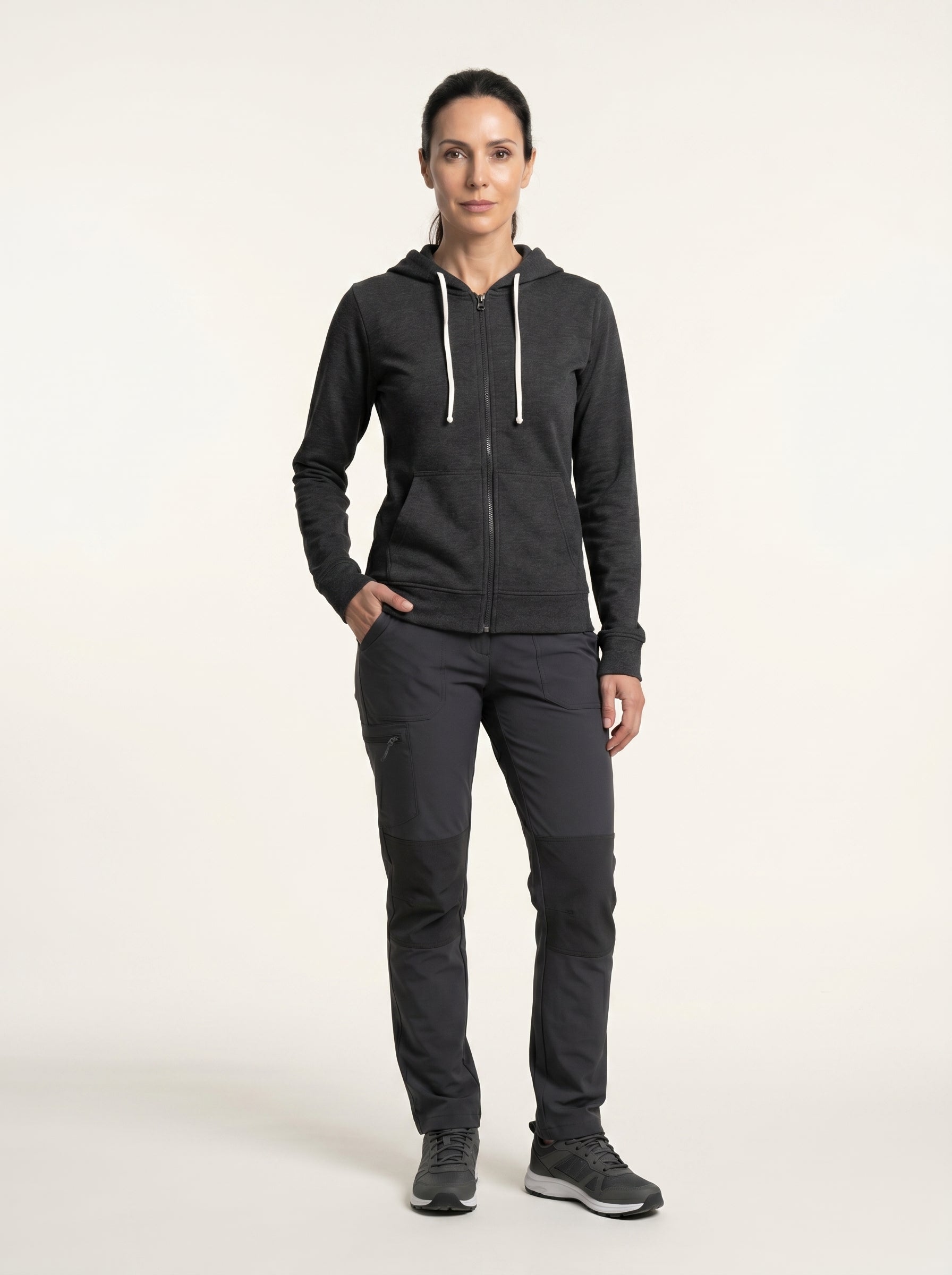 Polera Con Cierre AlpaHold™ Puriq Charcoal Unisex