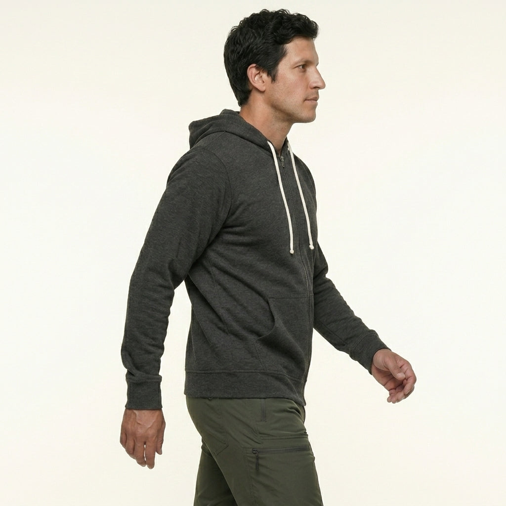 Polera Con Cierre AlpaHold™ Puriq Charcoal Unisex