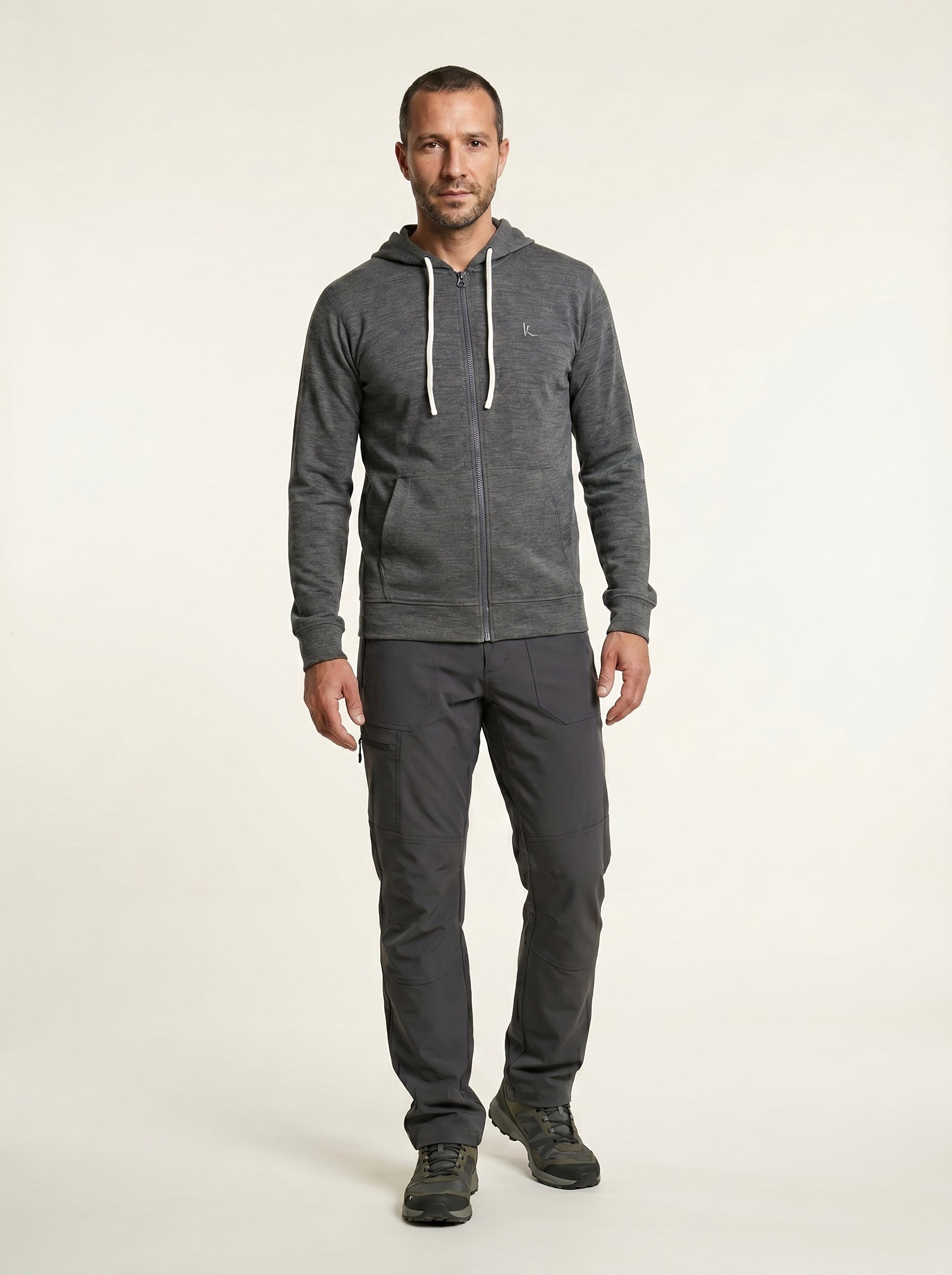 Polera Con Cierre AlpaHold™ Puriq Gris Unisex