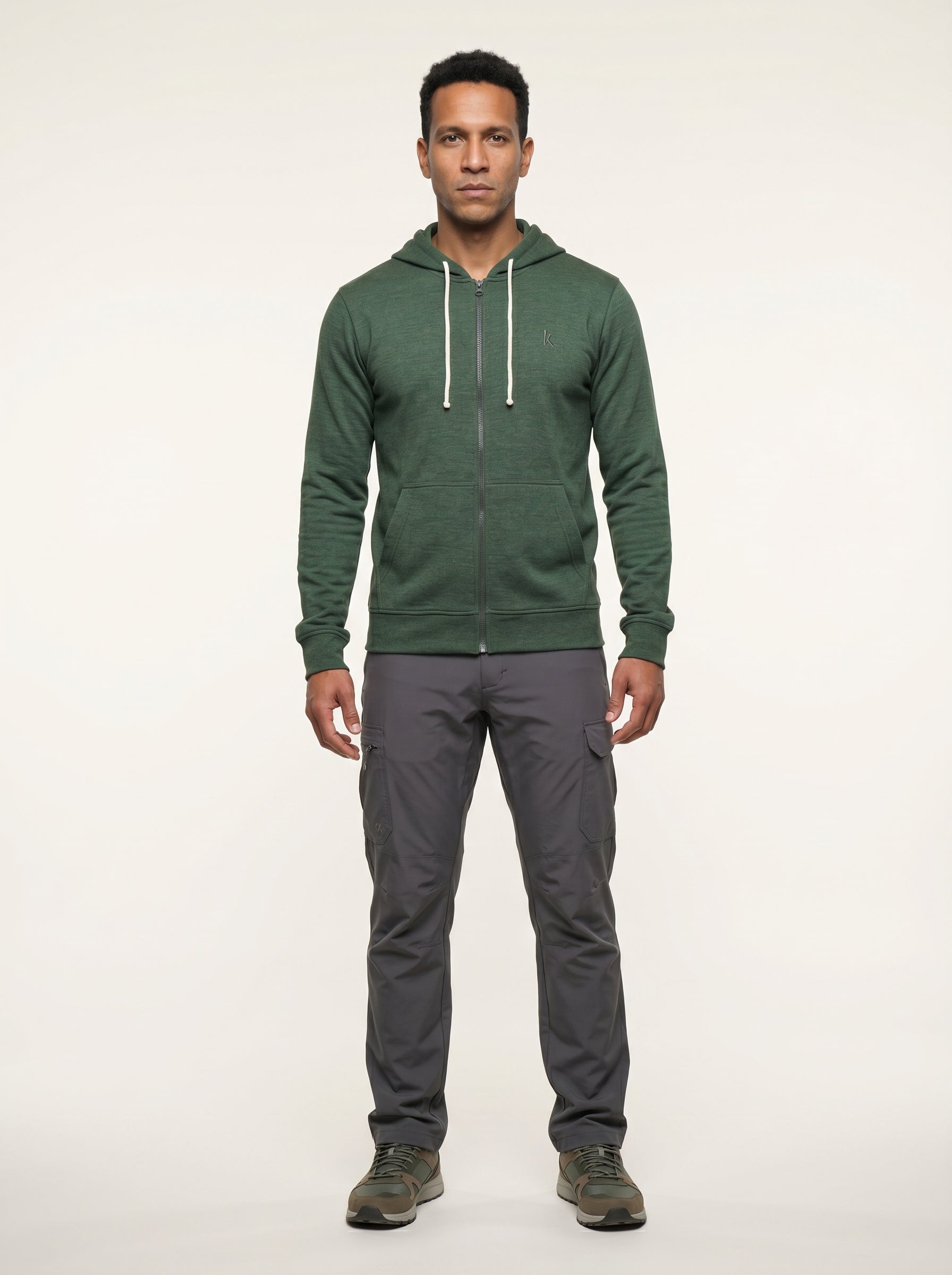 Polera Con Cierre AlpaHold™ Puriq Verde Unisex