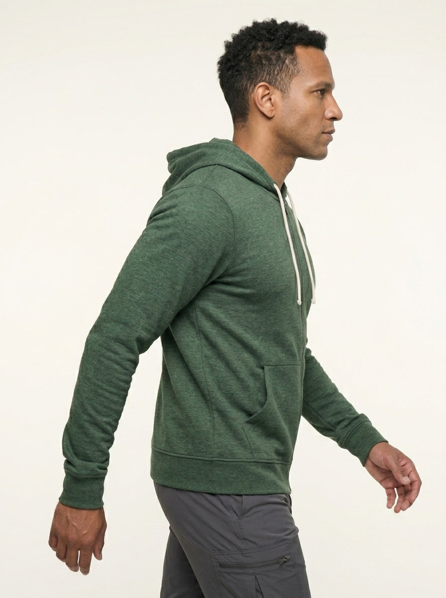 Polera Con Cierre AlpaHold™ Puriq Verde Unisex